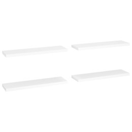 Półki ścienne, 4 szt., białe, 90x23,5x3,8 cm, MDF