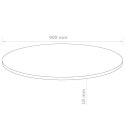 Blat stołu, okrągły, MDF, 900 x 18 mm