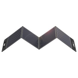 Ładowarka solarna kempingowa panel słoneczny składany 300W czarna