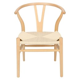 Krzesło Wicker Naturalne Naturalne inspi rowane Wishbone