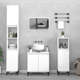 3-cz. zestaw mebli łazienkowych, biały, materiał drewnopochodny