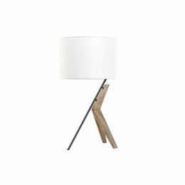 Lampa stołowa DKD Home Decor Czarny Metal Brązowy Biały Dub 220 V 50 W 35 x 35 x 54 cm