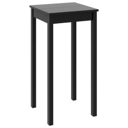 Stolik barowy z MDF, czarny, 55 x 55 x 107 cm