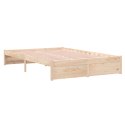 Rama łóżka, lite drewno, 120x190 cm, podwójna