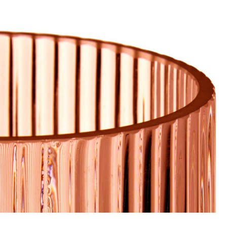 Wazon Gift Decor Pomarańczowy Dachówka Szkło Paski 8 x 23 x 8 cm (8 Sztuk)