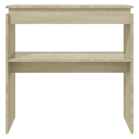 Stolik konsolowy, dąb sonoma, 80x30x80 cm, płyta wiórowa