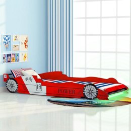 Łóżko dziecięce w kształcie samochodu, 90 x 200 cm, czerwone