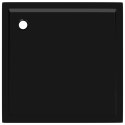 Kwadratowy brodzik prysznicowy, ABS, czarny, 90 x 90 cm