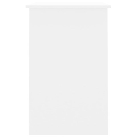 Biurko, białe, 100x50x76 cm, materiał drewnopochodny