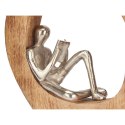 Figurka Dekoracyjna Czytanie Srebrzysty Metal 26 x 25 x 7 cm (6 Sztuk)