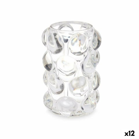 Świeczniki Mikrosfery Przezroczysty Szkło 8,4 x 12,5 x 8,4 cm (12 Sztuk)