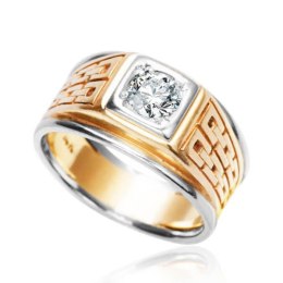 Złoty pierścionek PXD4408 - Cyrkonia