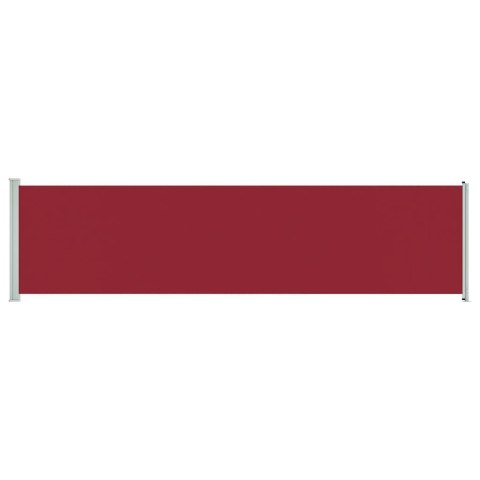Wysuwana markiza boczna na taras, 600 x 160 cm, czerwona