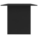Stół jadalniany, czarny, 180x90x76 cm, płyta wiórowa
