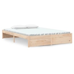 Rama łóżka, lite drewno, 140 x 190 cm