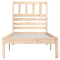 Rama łóżka, 75x190 cm, lite drewno sosnowe