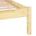 Rama łóżka, lite drewno sosnowe, 140 x 190 cm