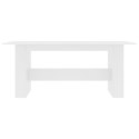 Stół jadalniany, biały, 180x90x76 cm, płyta wiórowa