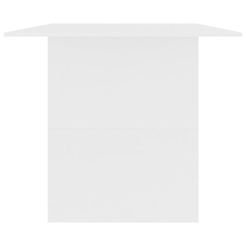 Stół jadalniany, biały, 180x90x76 cm, płyta wiórowa