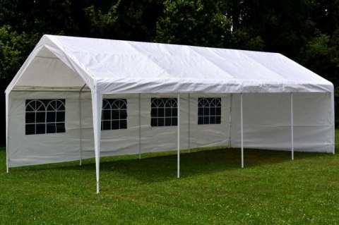 Duży namiot ogrodowy 32 m² - stalowe rurki, plandeka PE,4×8m