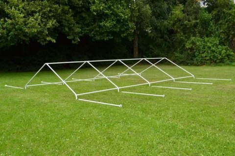 Duży namiot ogrodowy 32 m² - stalowe rurki, plandeka PE,4×8m