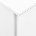 Mobilna szafka kartotekowa, biała, 39x45x67 cm, stalowa