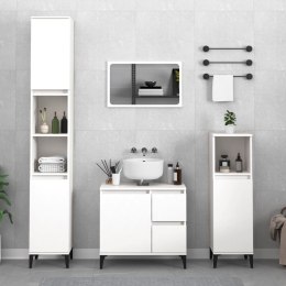 Szafka łazienkowa, biała, 65x33x60 cm, materiał drewnopochodny