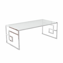 Stolik DKD Home Decor Szkło Metal Srebro (120 x 60 x 45 cm)