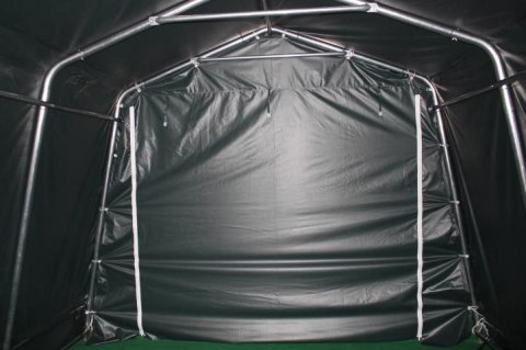 Schron gospodarczy 3,3×4,8 m, zielony, PVC 550 g/m²