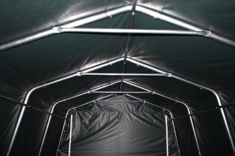 Schron gospodarczy 3,3×4,8 m, zielony, PVC 550 g/m²