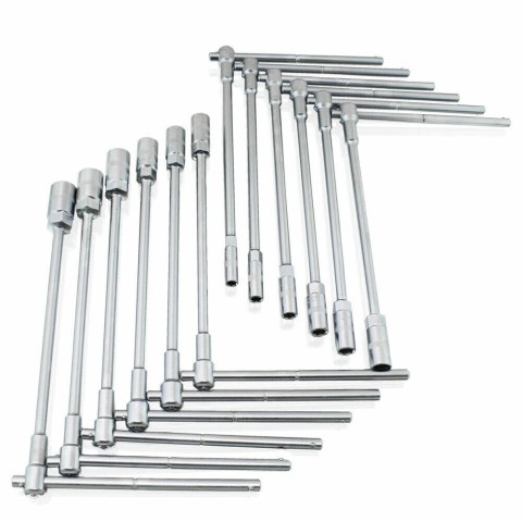 ZESTAW KLUCZY NASADOWYCH SZEŚCIOKĄTNYCH 12 ELEMENTÓW 9-19MM W WALIZCE TRANSPORTOWEJ