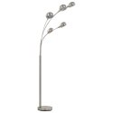 Lampa stojąca, 200 cm, 5 x E14, srebrna