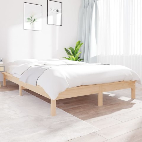Rama łóżka, 150x200 cm, lite drewno sosnowe