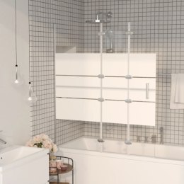 Składana kabina prysznicowa, ESG, 120x140 cm, biała