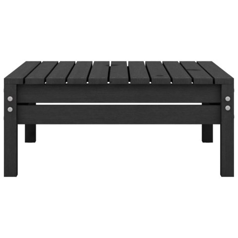 5-cz. zestaw wypoczynkowy do ogrodu, czarny, drewno sosnowe