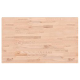 Blat stołu, 100x60x1,5 cm, prostokątny, lite drewno bukowe