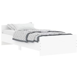 Rama łóżka, biała, 100x200 cm, materiał drewnopochodny
