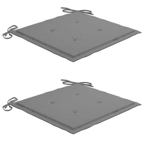 3-cz. zestaw mebli ogrodowych z poduszkami, składany, tekowy