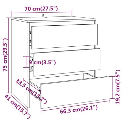 2-częściowa szafka boczna, biała, materiał drewnopochodny 2-częściowa szafka boczna, biała, materiał drewnopochodny