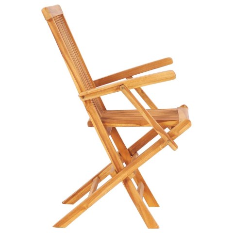 7-cz. zestaw składanych mebli ogrodowych, lite drewno tekowe