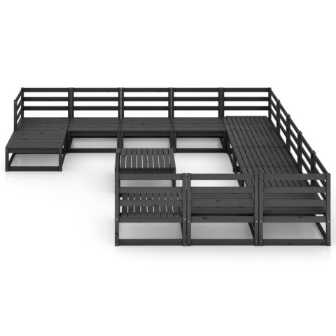 13-cz. zestaw mebli wypoczynkowych do ogrodu, drewno sosnowe