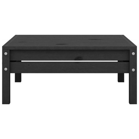 3-cz. zestaw wypoczynkowy do ogrodu, czarny, drewno sosnowe