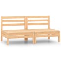 2-osobowa sofa ogrodowa, lite drewno sosnowe