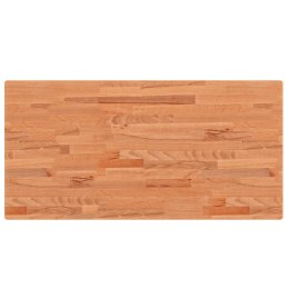 Blat do stołu, 100x50x4 cm, prostokątny, lite drewno bukowe