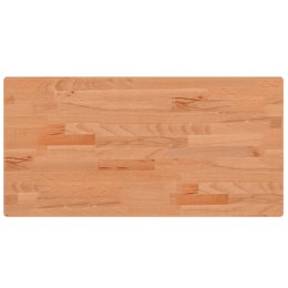 Blat do stołu, 80x40x2,5 cm, prostokątny, lite drewno bukowe