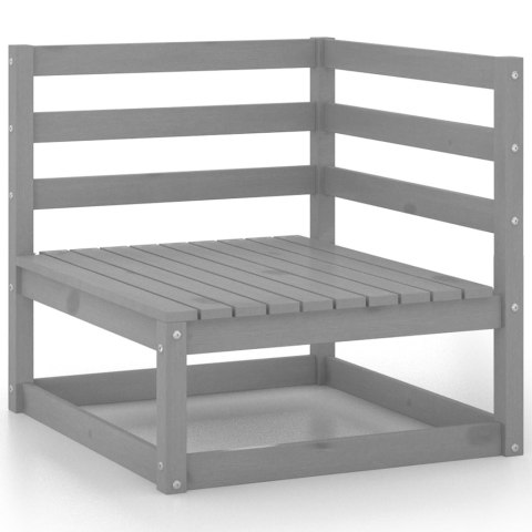 5-cz. zestaw mebli wypoczynkowych do ogrodu, szary, sosnowy