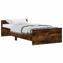 Rama łóżka, przydymiony dąb, 100x200cm, materiał drewnopochodny