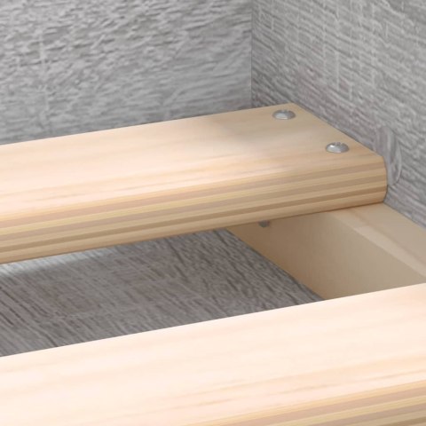 Rama łóżka, szary dąb sonoma, 75x190 cm, mała pojedyncza