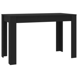 Stół jadalniany, czarny, 120x60x76 cm, materiał drewnopochodny