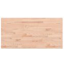 Blat stołu, 100x50x4 cm, prostokątny, lite drewno bukowe